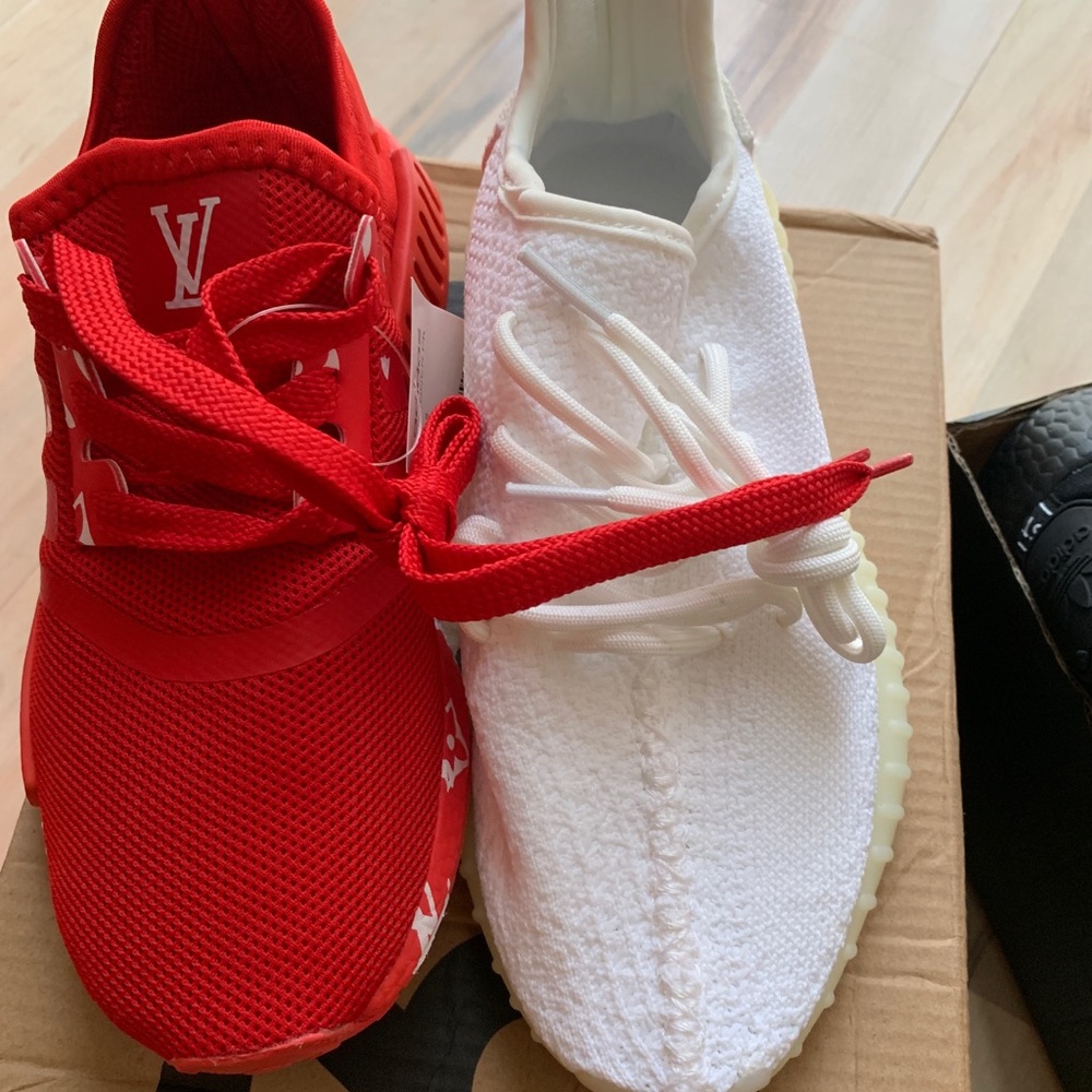 Size 5 LV adidas runners & size 5 Yeezy boost 350